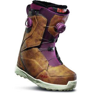 Thirtytwo Women's Lashed Double BOA Snowboard Boots Brown and Maroon